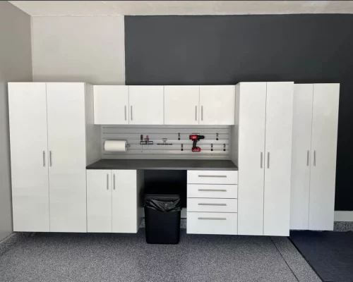 white t-pull cabinet